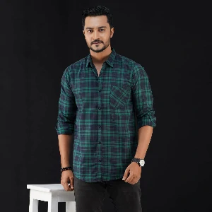 Fashion Cotton full Sleeve Check Shirt for Men's