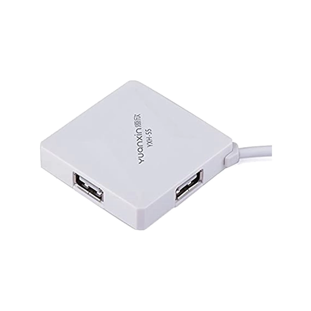 Yuanxin YXH-55 USB to 4-Port USB Hub 1.2 Meter White