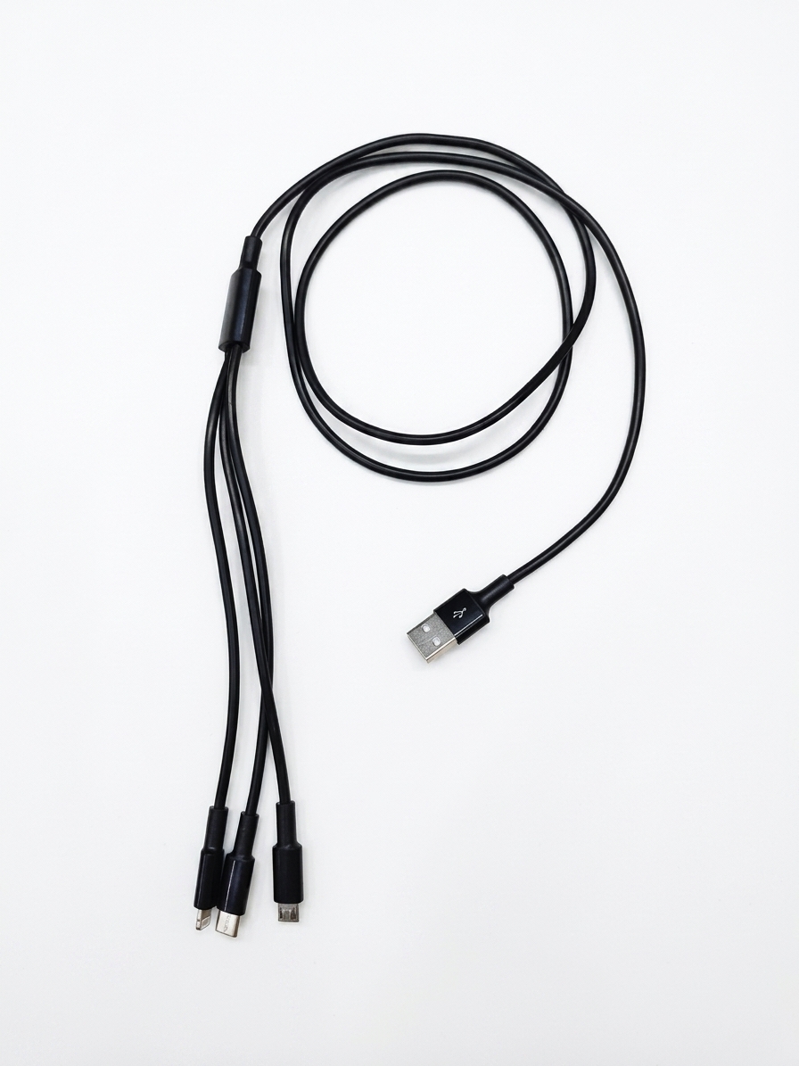 6-in-1 Charging Solution: 6U Multi-Port Charger with 3-in-1 Fast Cable
