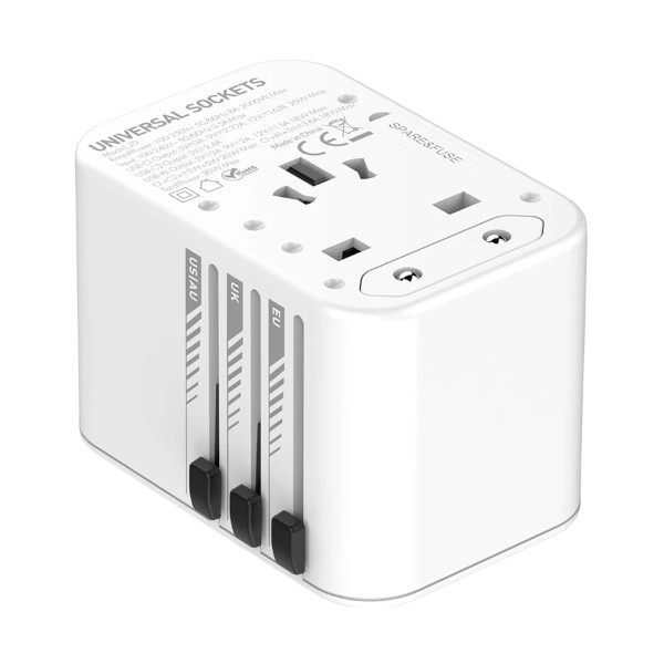 Ldnio Z9 20W GaN USB & Dual USB-C White Universal Travel Charger