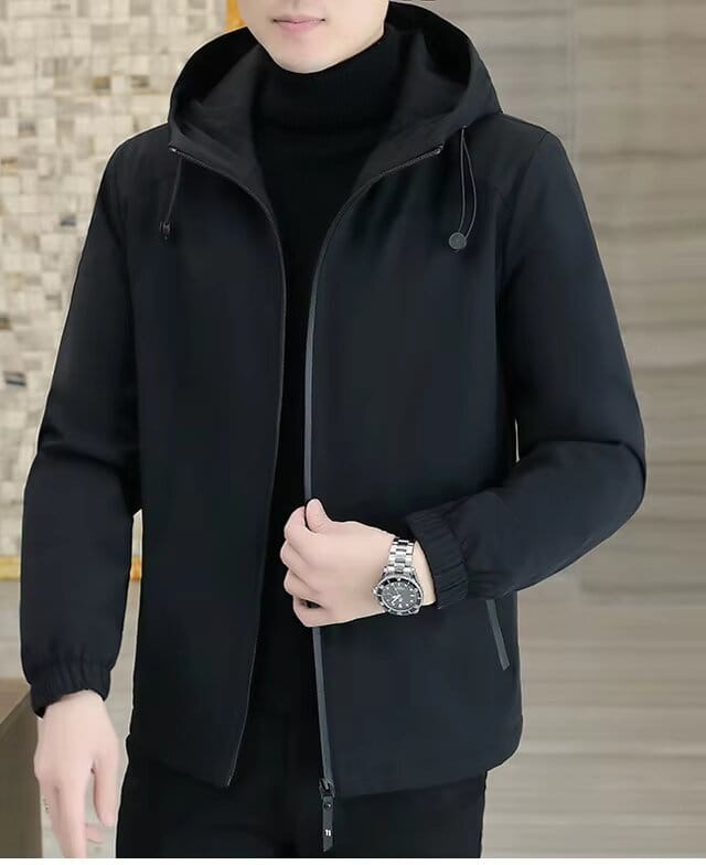 Lined Bonded Fabric Zip Hoodie, 320 GSM, Casual or Formal