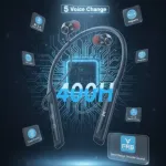 FRB-N27 Wireless Neckband – 400h