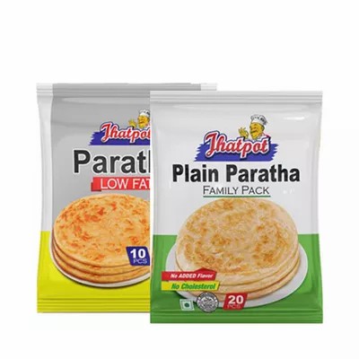 Jhatpot Plain Paratha (Free Low Fat Paratha 10 pcs) 1600 gm