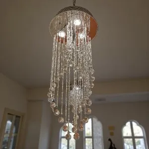 Qulik Modern Chandelier Decorative Hanging Dynamic Sound Shape LED Ceiling Light (QL-JX4036)