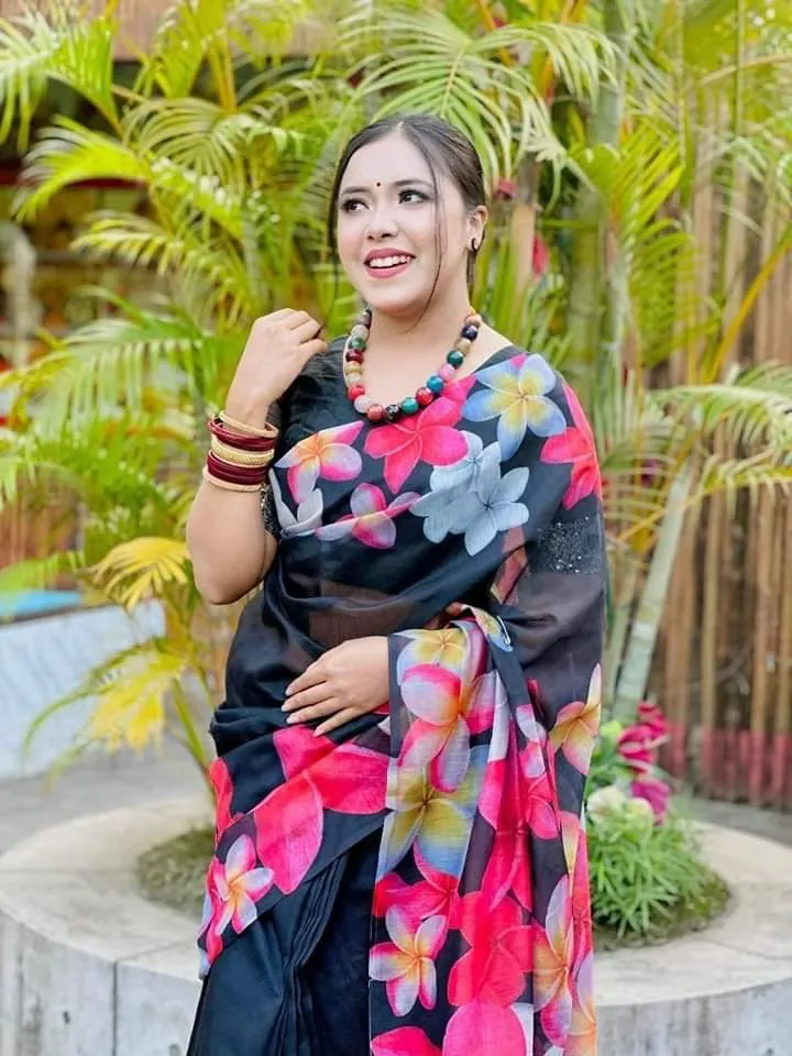 Women's 12 Haath Chanduri Silk Saree, Saree Only, 6 Colours
