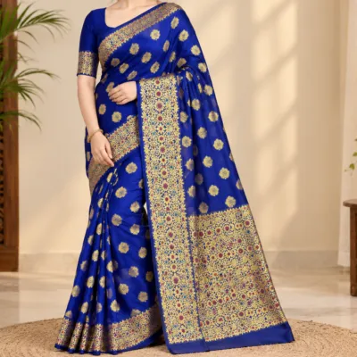 Premium Silk Katan Saree – Exclusive Zari Design