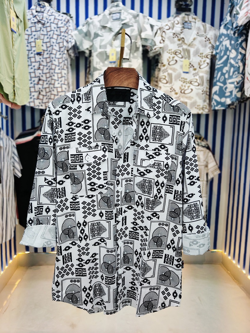 Men's AC Cotton Double Pocket Shirt with Lap Seam