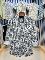 Men's Pure Cotton Double Pocket Summer Shirt, Cup Buttons