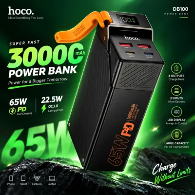Hoco DB100 Harmony 30000mAh 65W Fast Charging Power Bank