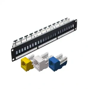 Safenet 10-1240BK 24-Port Shielded Patch Panel with Modular