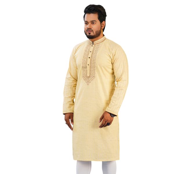 Premium Quality Panjabi-Golden