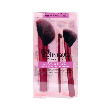 Real Techniques Rebel Edge Trio Makeup Brush 3pcs Set (China)