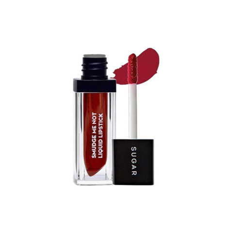 Sugar Cosmetics New Smudge Me Not Liquid Lipstick - 10 Drop Dead Red (India)