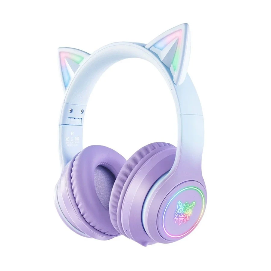 Onikuma B90 RGB Bluetooth Purple Gaming Headphone