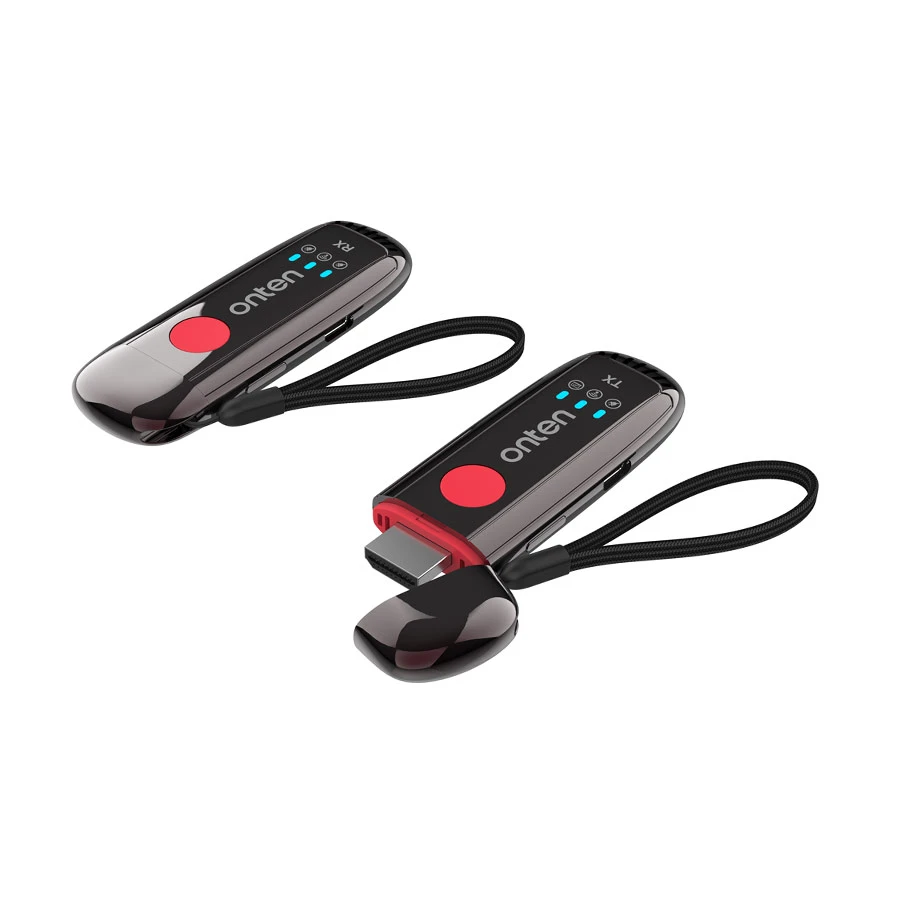 Onten OTN-WF820 Wireless HDMI Transmitter and Receiver, Black