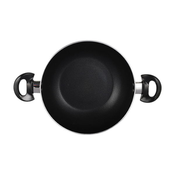 TOPPER Nonstick Glamour Deep Fry Pan With Lid IB (Black) 24 cm