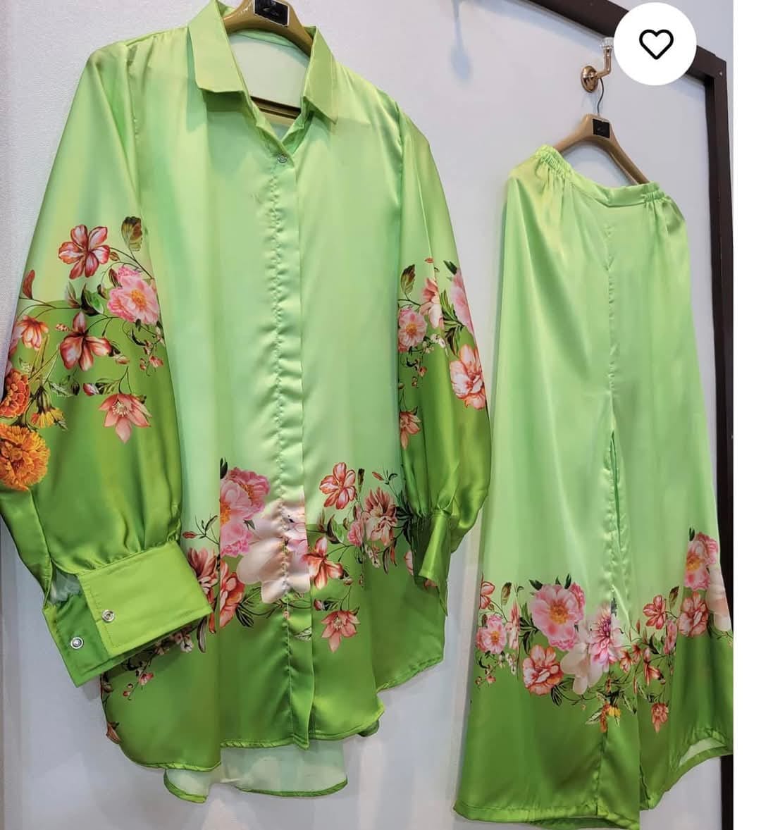 Silk Digital Print Two Piece, 35/36 Inch Kameez, 4 Colours