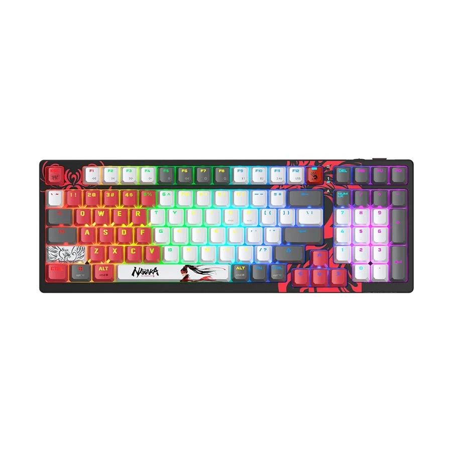 A4Tech Bloody WS98 Tri Mode RGB Hot Swap Mechanical Keyboard Naraka