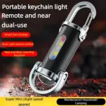 7 Modes High Power LED + COB Keychain Flashlight With Type-C Charger – KD088
