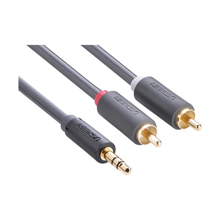 UGREEN AV102 (10512) 3.5mm Male to 2RCA Male 3 Meter Gray Audio Cable