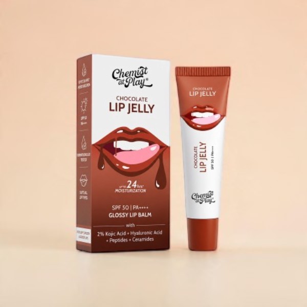 Innovist Chemist At Play Glossy Lip Balm Chocolate lip Jelly SPF 50 PA+ 10g (India)