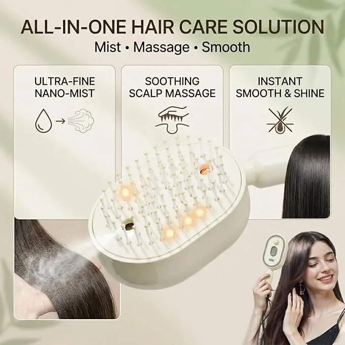 Electric Spray Retractable Air Cushion Comb
