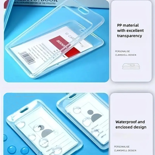 Foldable PP plastic ID Card Cover / Card Holder