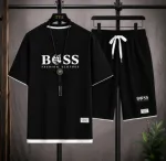 Men's 160 GSM Mesh Fabric Tee and Shorts Set in 6 Colours