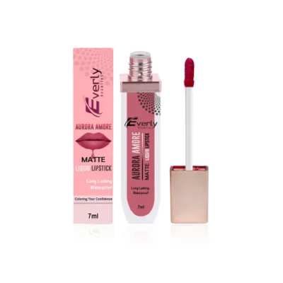 Everly Beauties Aurora Matte Liquid Lipstick - Mauve Mirage (China)