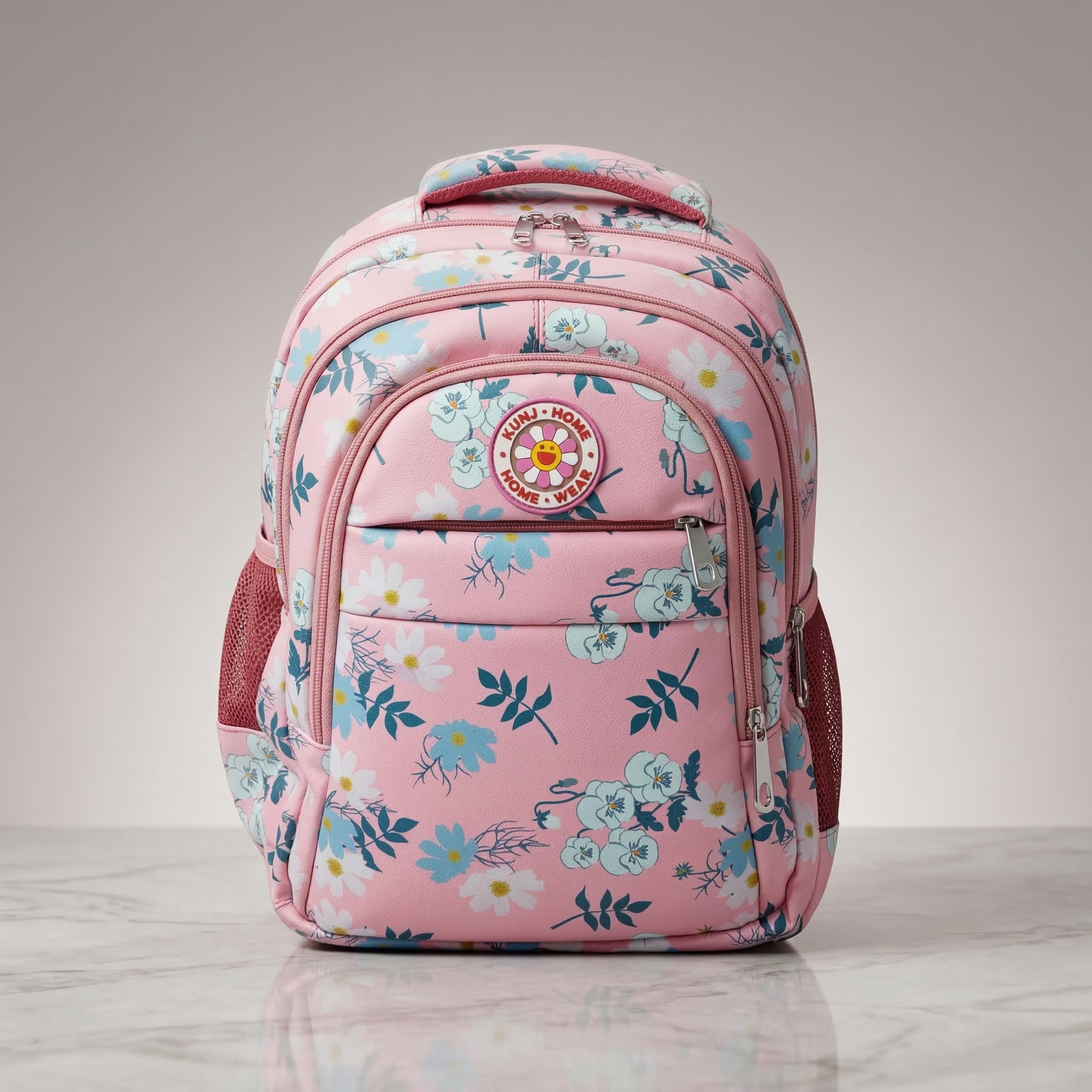 Floral Print Backpack For Kids