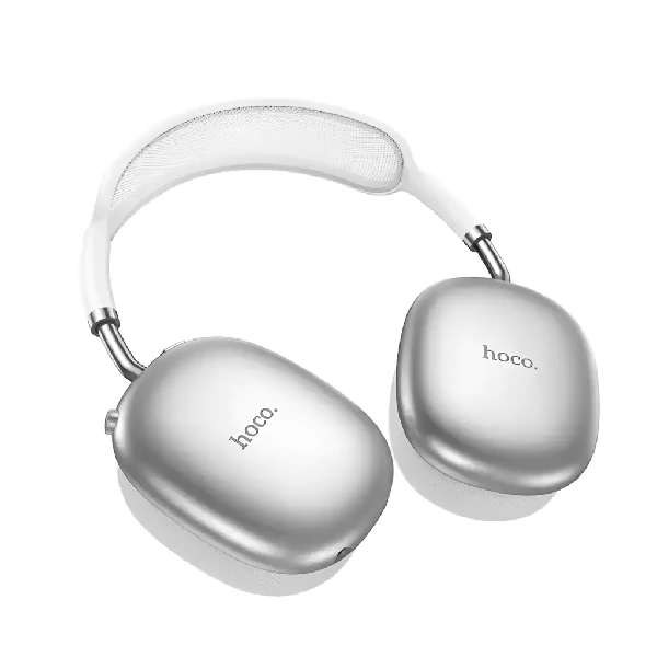 HOCO W55 Plus ANC Bluetooth Headphones – Silver