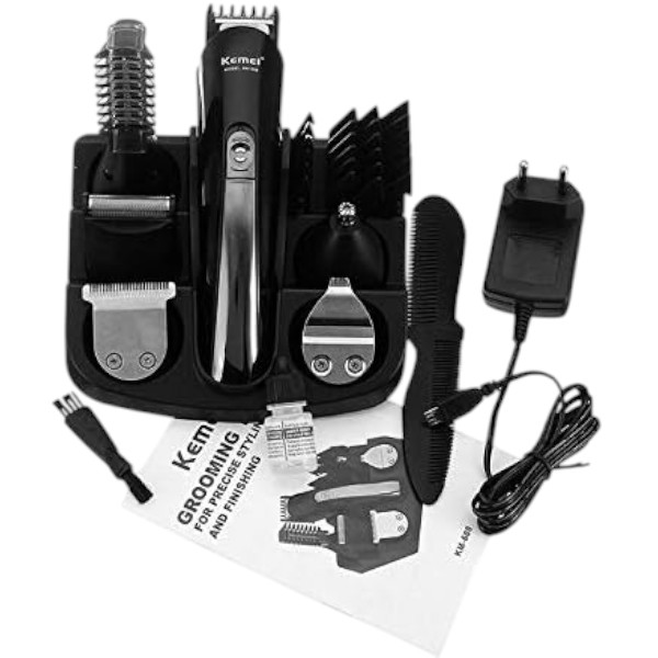 Kemei KM - 600 Professional Hair Trimmer 6 In 1 Hair Clipper Shaver Sets Electric Shaver Beard Trimmer Hair Cutting Machine