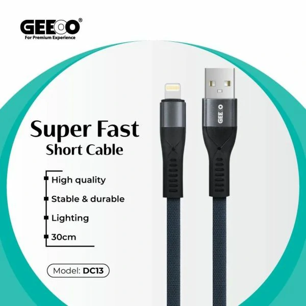 Geeoo DC-21 2.4A Micro USB Long Charging Data Cable 2m
