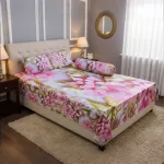 Water Proof China Premium 3D Design Bed Sheet King Size (7.8ft/6.8ft )