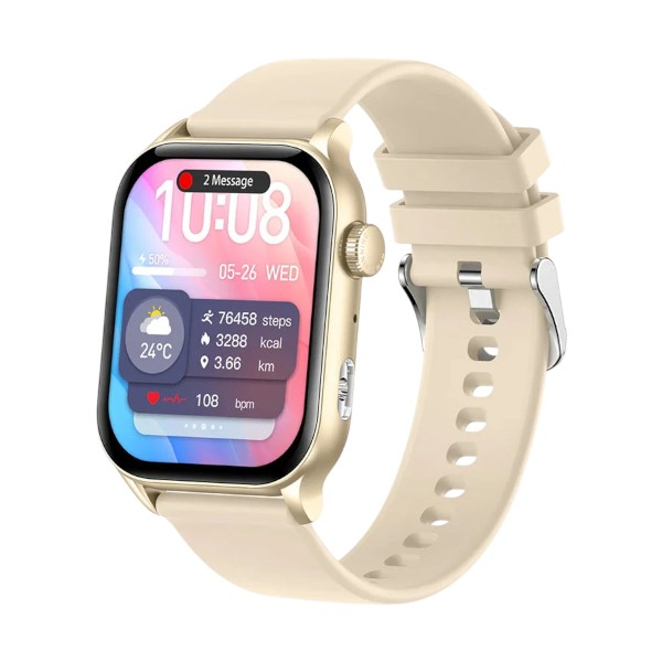 Colmi P78 Gold Bluetooth Calling Smart Watch
