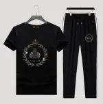 Men's Pure Cotton T-Shirt and Trouser Two-Piece Combo, 6 Colours
