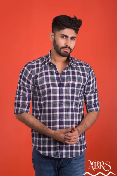 Men's Cotton Formal Shirt in Slim Fit, 2 Colour Choices