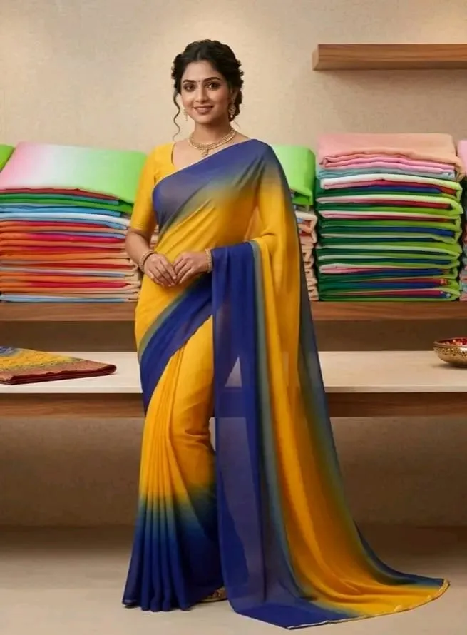 Rongdhonu Georgette Saree for Events and Special Moments