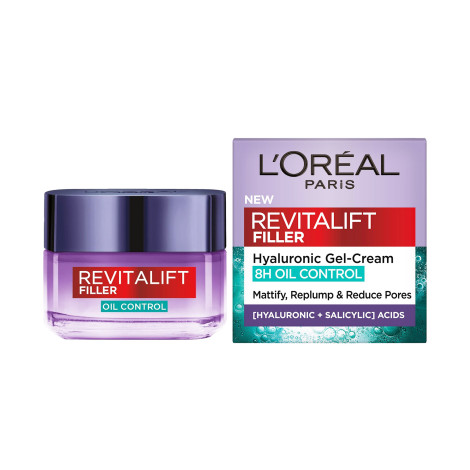 L'Oreal Revitalift Filler 8H Oil Control Hyaluronic Gel Cream 50ml (Germany)