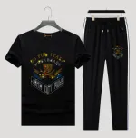 Men's Pure Cotton Tee and 280 GSM Trouser Combo, 6 Colours
