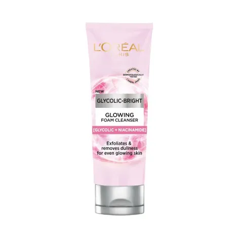 L'Oreal Glycolic Bright Glowing Foam Cleanser 100ml (Indonesia)