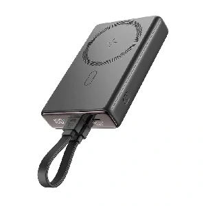 Joyroom JR-PBM01 20W Magnetic Wireless Power Bank With Built-In Cable & Kickstand 10000mAh