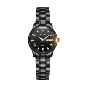 Olevs 5563 CHAIN WATCH –( Black ) For Women