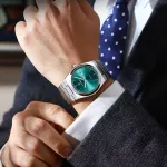 POEDAGAR 930 Men's New Luxury Luminous Date Week Stainless Steel Quartz Watch For Men