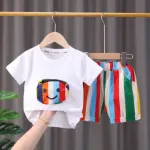 Baby Cotton T-Shirt and Pant Combo Set, 180/190 GSM