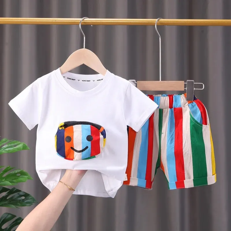 Baby Cotton T-Shirt and Pant Combo Set, 180/190 GSM