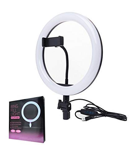6 Fit Tripod Stand +10" Ring Light + K8 Microphone