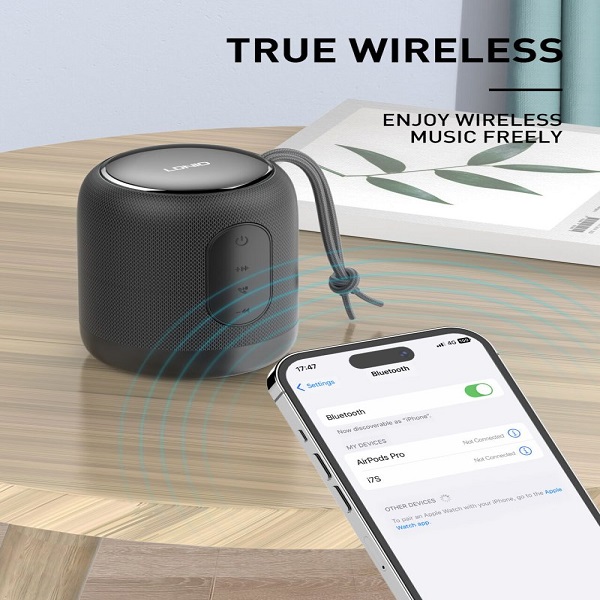 LDNIO Bluetooth Speaker BTS12 – Black Color