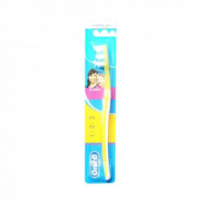 Oral-B 1 2 3 Classic 40 Medium - Yellow (India)