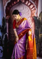 Kanjivaram Saree with Zari Work and Matching Blouse Piece, 4 Colours